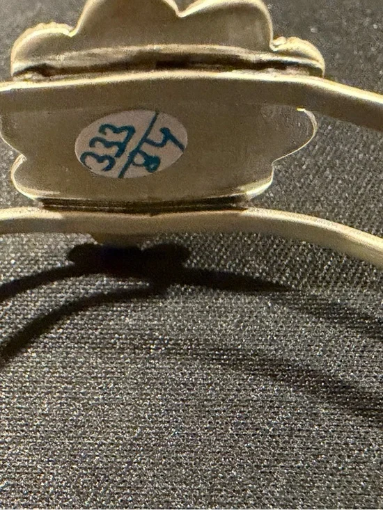 Big Royston turquoise cuff! Adjustable 925 - Picture 2 of 3